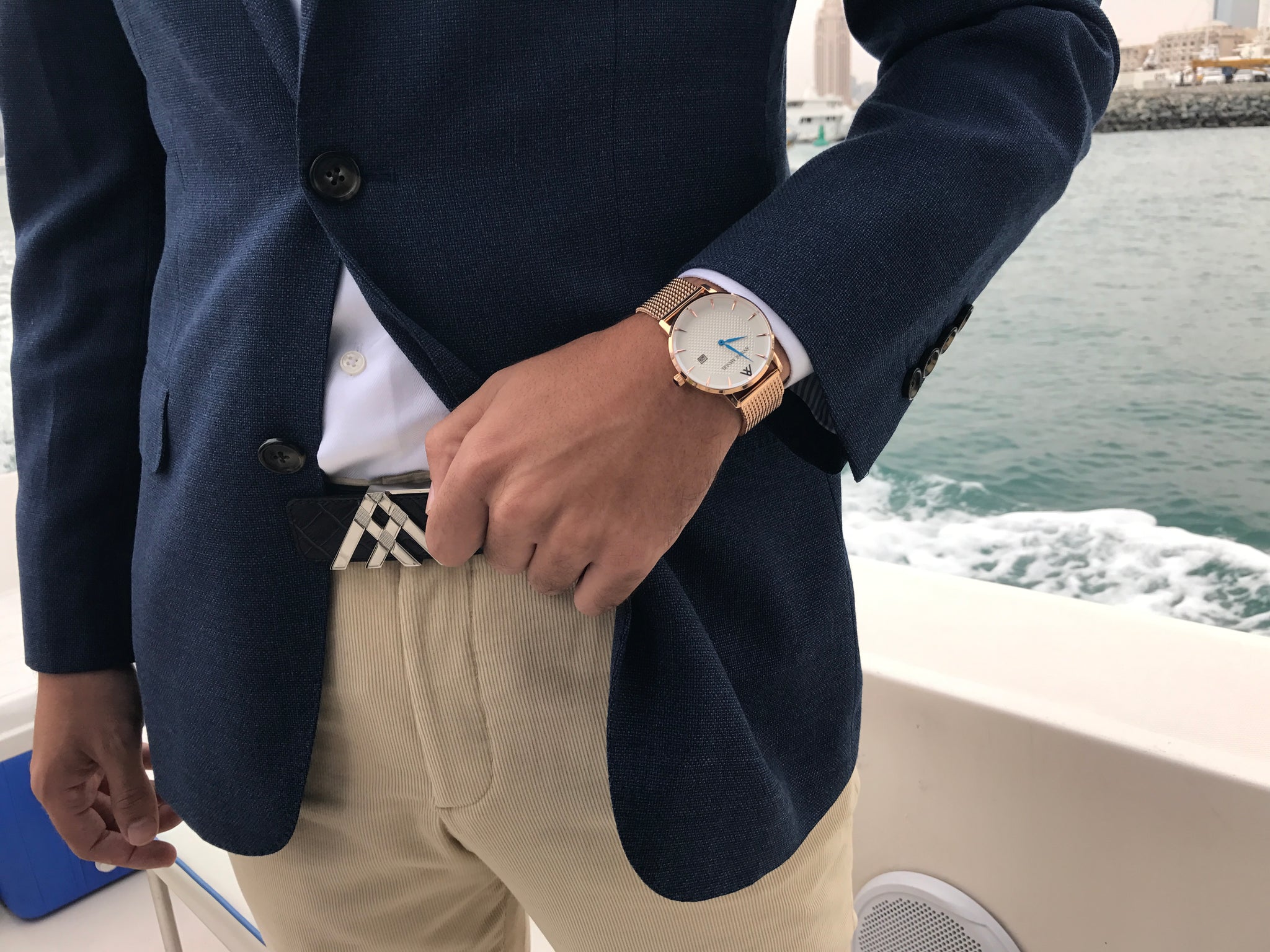 White G.Miller Classico Metal Strap Watch - Antoni Manuel