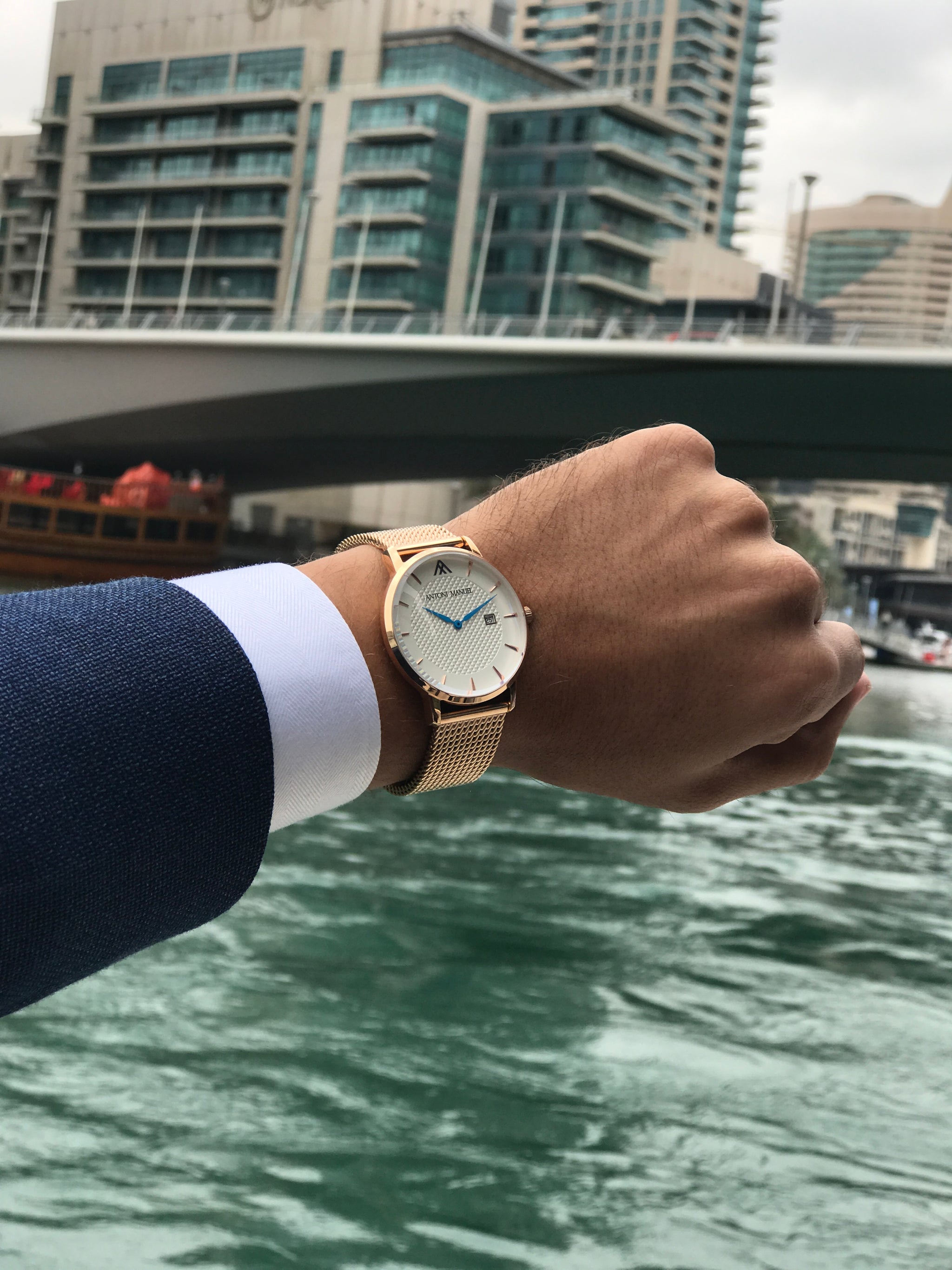 White G.Miller Classico Metal Strap Watch - Antoni Manuel